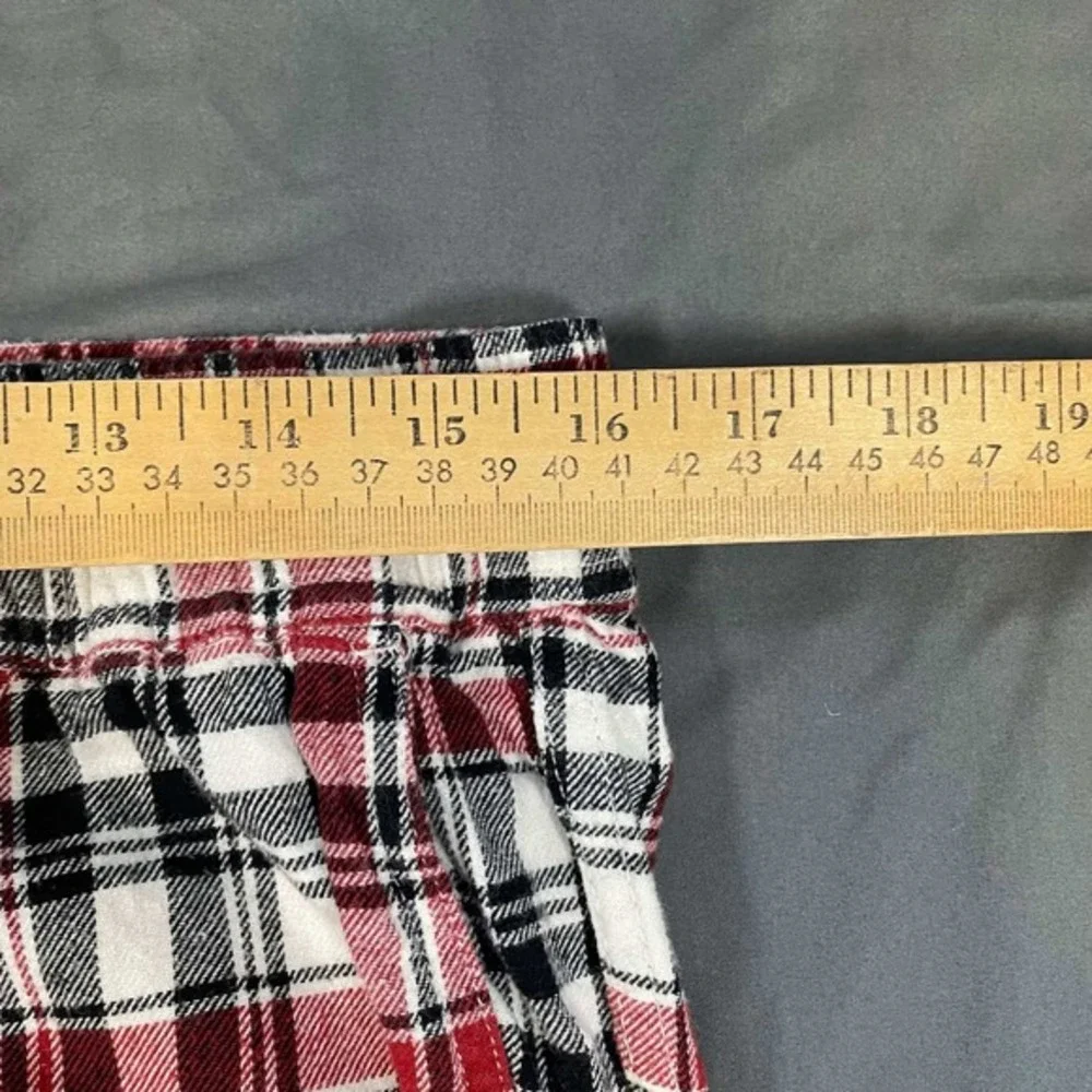 Disney Mickey Mouse Plaid Pajama Pants Red White Black Women Medium Lounge Sleep - Picture 5 of 7